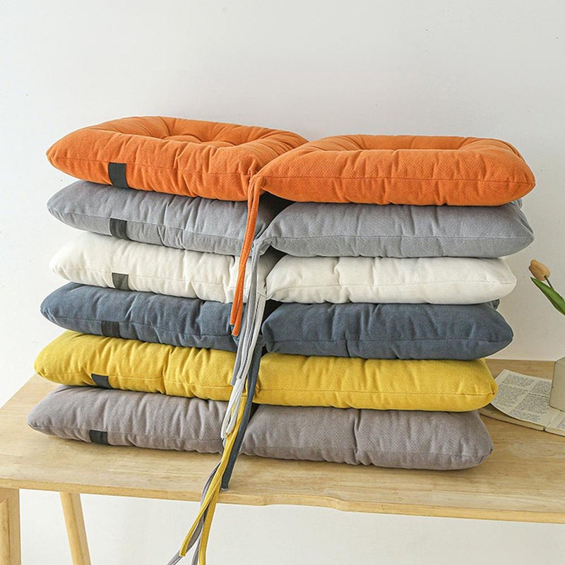 Desk Chair Cushion with Ties Office Seat Cushion Non-Slip Comfort Dorm Pad with High Back Support Soft Seat Pad for Dorm, Office Car Home Dining Room Kitchen - Image 4